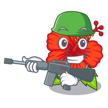 Ordu ambilcus çiçek formu sevimli çizgi Vektör İllüstrasyonu