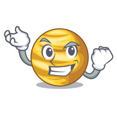 Başarılı gezegen gökyüzü çizgi film vektör çizim Venüs ışın