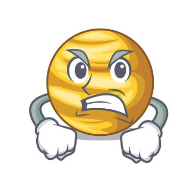 Kızgın şekil gezegen Venüs çok güzel vektör çizim.