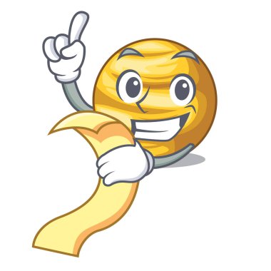 Menü şekli ile gezegen Venüs çok güzel vektör çizim.