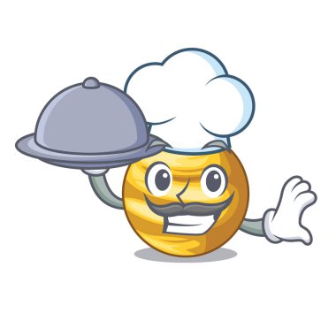 Şef yiyecek şekil gezegen Venüs ile çok güzel vektör çizim olduğunu