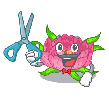 Bir çizgi film sepet vektör çizim berber şakayık çiçekleri