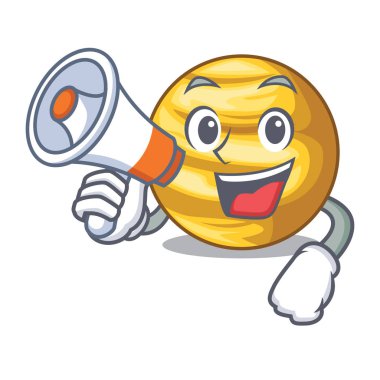 Megafon gezegen Venüs şekil karakter vektör halat