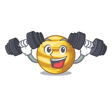 Fitness gezegen Venüs şekil karakter vektör halat