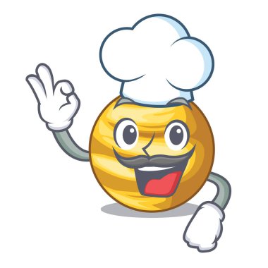 Şef gezegen gökyüzü çizgi film vektör çizim Venüs ışın