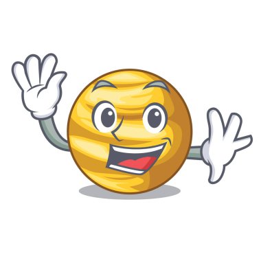 Gökyüzü çizgi film vektör çizim ray Venüs gezegeni sallayarak