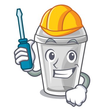 Otomotiv plastik kap karikatür tablo vektör çizim üzerinde