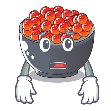 Korkarım somon karaca karakter vektör çizim yemeye hazır