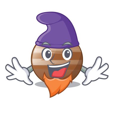 Elf gezegen Jüpiter karikatür vektör çizim şeklinde