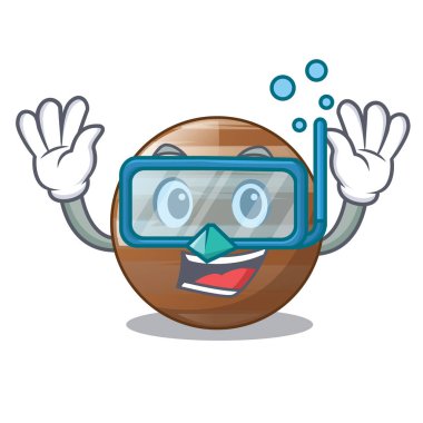 Gezegen ray dalış Jüpiter yukarıda gökyüzü çizgi film illüstrasyon vektör