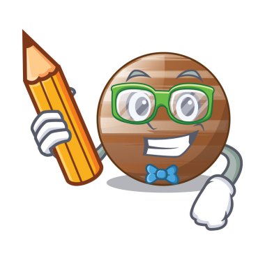 Öğrenci gezegen gökyüzü çizgi film vektör çizim Jüpiter ışın