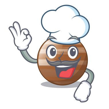 Şef gezegen gökyüzü çizgi film vektör çizim Jüpiter ışın