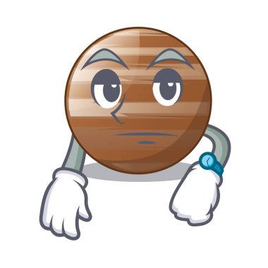 Zanaat karakter vektör çizim Jüpiter gezegeni bekleyen