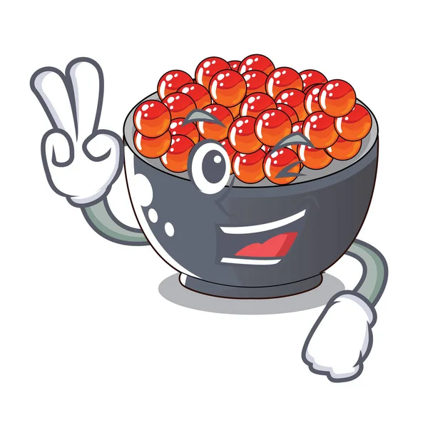 Çizgi film ahşap plaka vektör çizim iki parmak karaca somon