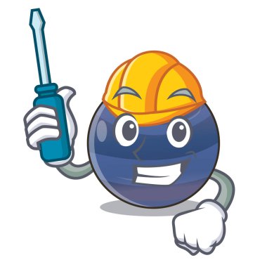 Otomotiv resim karikatür formu vektör çizim Neptün gezegeni