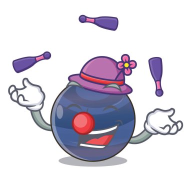 Çizgi film form vektör çizim resim Neptün gezegeni hokkabazlık