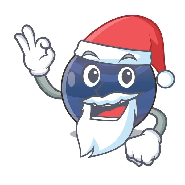 Weihnachtsmann Bild Neptun Planet Cartoon Form Vektor Illustration — Stockvektor