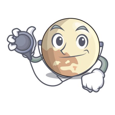 Doktor gezegen Plüton çizgi film form vektör çizim içinde