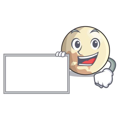 Yönetim Kurulu gezegen Plüton çizgi film form vektör çizim içinde