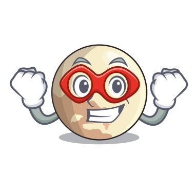 Süper kahraman resim gezegen Plüton karakter vektör, illüstrasyon