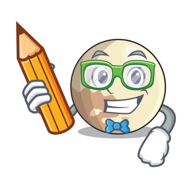 Öğrenci görüntü gezegen Plüton karakter vektör, illüstrasyon