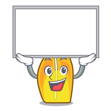 Yönetim Kurulu şişe sprey kadar karakter formu vektör çizim