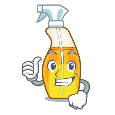 Sprey parfüm bir çizgi film şişe vektör çizim içinde yaşasın