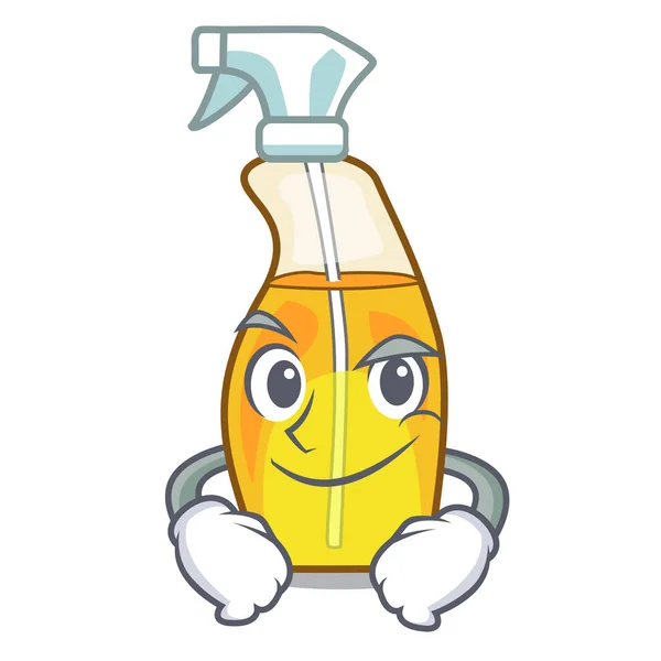 Smirking Perfum Spray Kreskówka Butelka Vector Illustration — Wektor stockowy