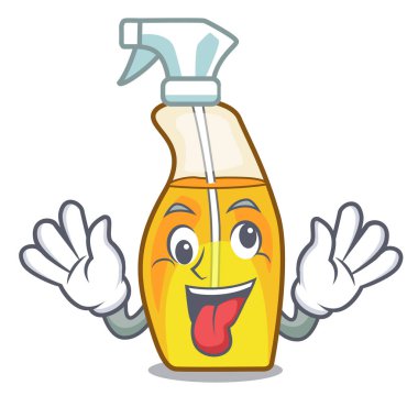 Deli Sprey şişeleri karikatürler vektör çizim izole edilmiştir