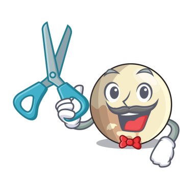 Gezegen berber pluto çizgi film form vektör çizim içinde