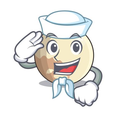 Denizci gezegen Plüton çizgi film form vektör çizim içinde