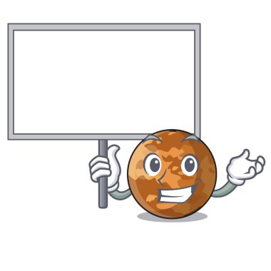 Yönetim Kurulu gezegen Merkür yukarıda gökyüzü çizgi film vektör Halat getir