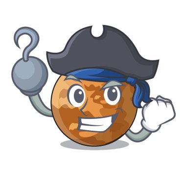 Korsan gezegen Merkür yukarıda gökyüzü çizgi film vektör halat