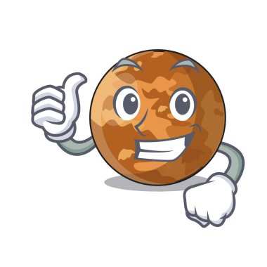 Bir çizgi film Merkür gezegeni vektör çizim resmini yaşasın