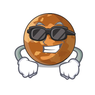 Harika bir çizgi film Merkür gezegeni vektör çizim resmini