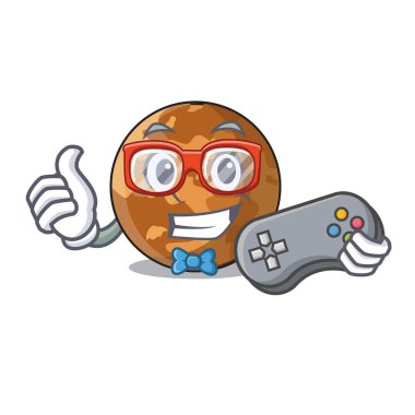 Oyun plenet mercury karakter vektör illustrastion şeklinde