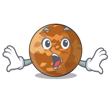 Sürpriz plenet mercury şeklinde karakter vektör illustrastion