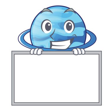 Yönetim Kurulu plenet Uranüs Albümdeki karakter formu vektör çizim ile sırıtarak