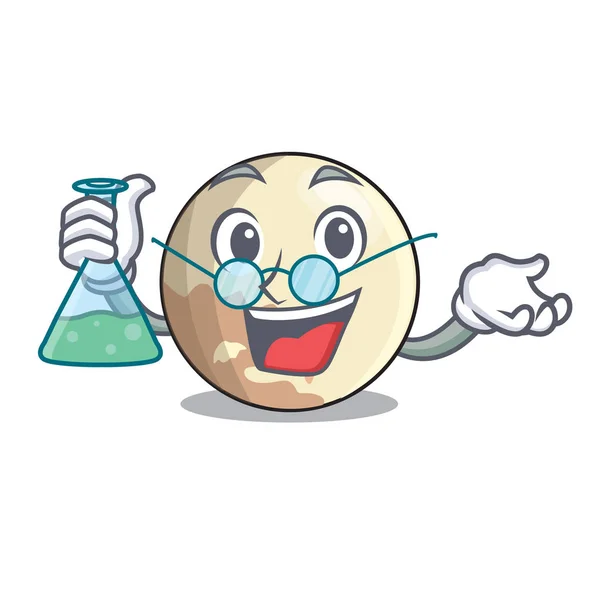 Imagem Professor Planeta Pluto Vetor Caráter Ilustração — Vetor de Stock