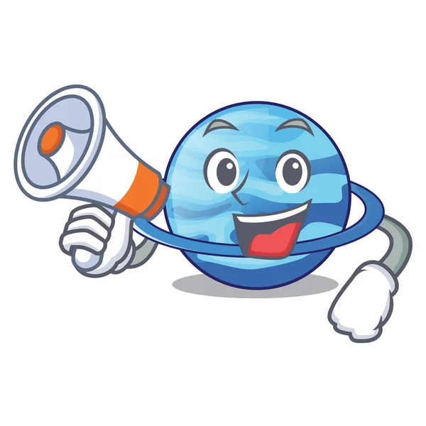 Com Imagens Megafone Plenet Uranus Forma Personagem Ilustração Vetorial —  Vetores de Stock