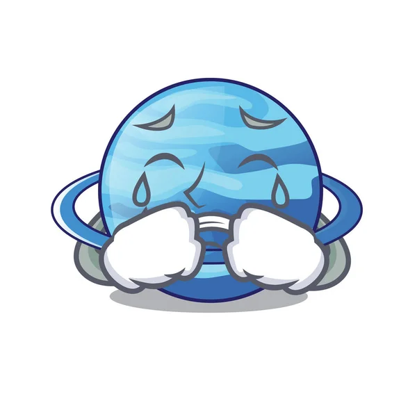 惑星を泣いて漫画形式のベクトル図の天王星 — ストックベクタ
