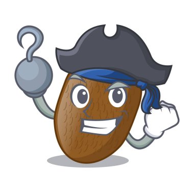 Korsan Kivi dilimleri şekil karikatür illüstrasyon vektör