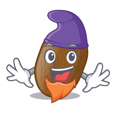 Elf Kivi dilimleri şekil karikatür illüstrasyon vektör