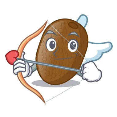 Aşk tanrısı Kivi dilimleri şekil karikatür illüstrasyon vektör