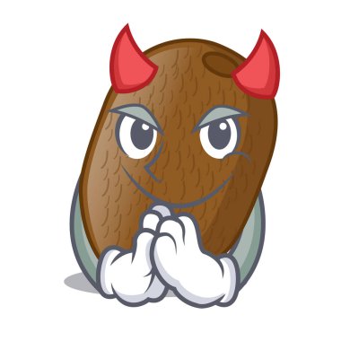 Şeytan Kivi Meyve suyu çizgi film cam vektör halat