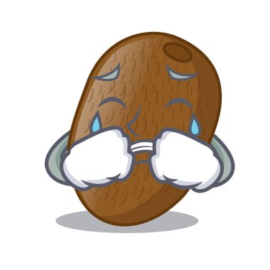 Çizgi film cam vektör halat ağlayan Kivi Meyve suyu