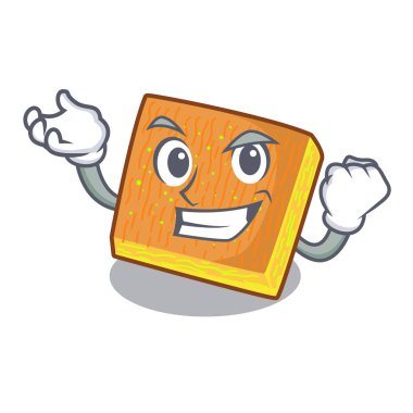 Bir ahşap masa vektör çizim üzerinde başarılı kunafa çizgi film