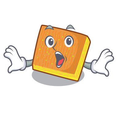 Sürpriz kunafa fırında karakter kurulu vektör çizim üzerinde