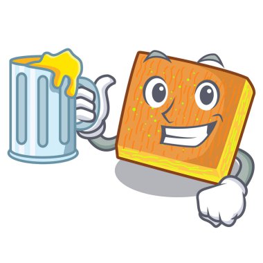 Karakter kurulu vektör çizim üzerinde ile suyu kunafa fırında