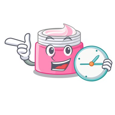 Çizgi film form vektör çizim ile saat yüz kremi